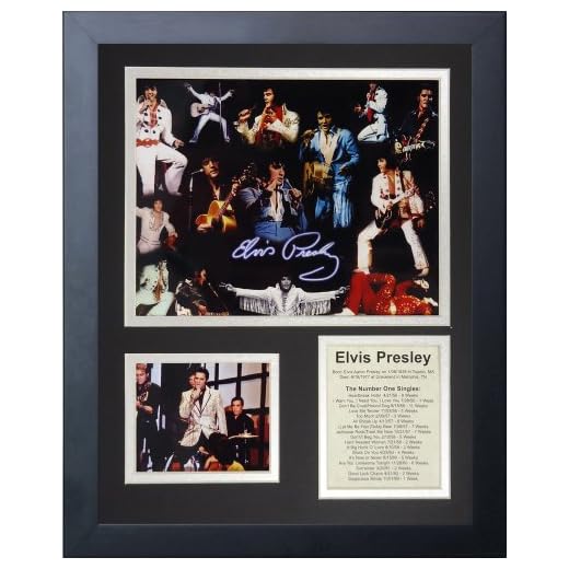 Legends Never Die Elvis Presley Framed Photo Collage, 11x14-Inch, (16182U)