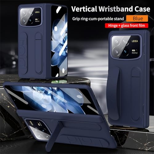 Coque Xiaomi Mix Fold 4 bleue intégrale antichoc avec support - 2