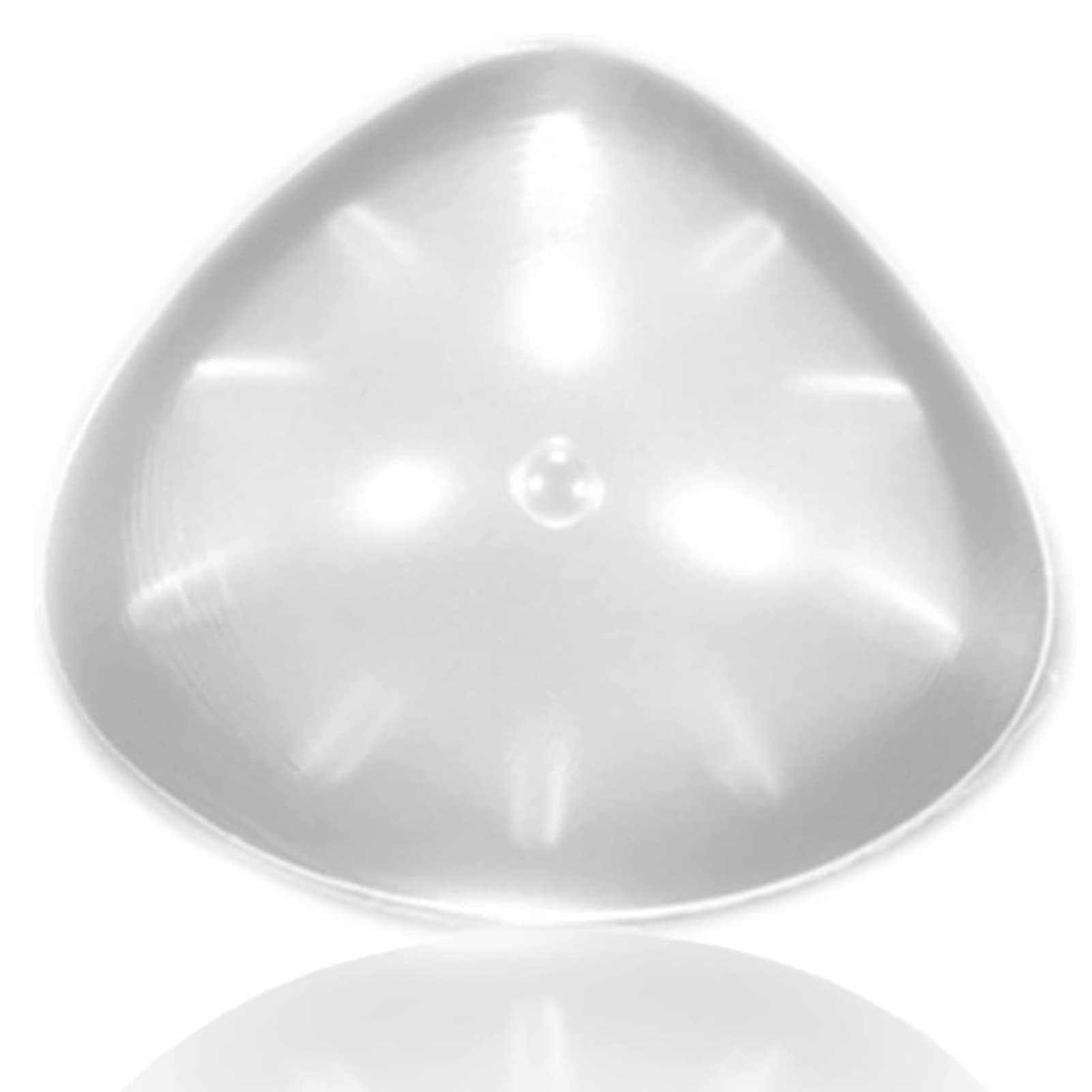 Prothèses Mammaires en Silicone de Forme Trianglaire, 1 Pièce Auto-Adhésif Faux Seins Soutien-Gorge Concaves Inserts Rehausseurs de Coussinets Mastectomie, 600g/Piece