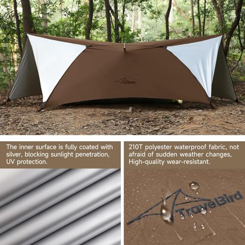 Bâche bâche de camping ultralégère 14ft et imperméable pour bâche de pluie