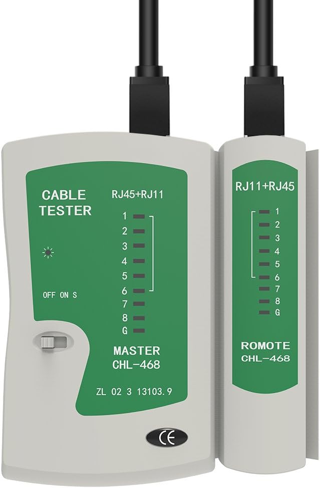 Merkmak RJ45 RJ11Cat5 Cat6 LAN Cable Tester Handheld Network Cable Tester Wire Telephone Line Detector Tracker Tool kit