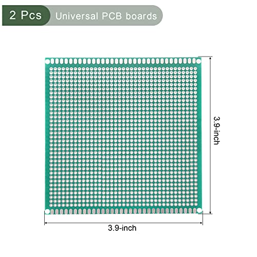 YOKIVE 2 Pcs Single Sided Universal Printed Circuit Boards, FR-4 PCB Tinned Board - Image 2