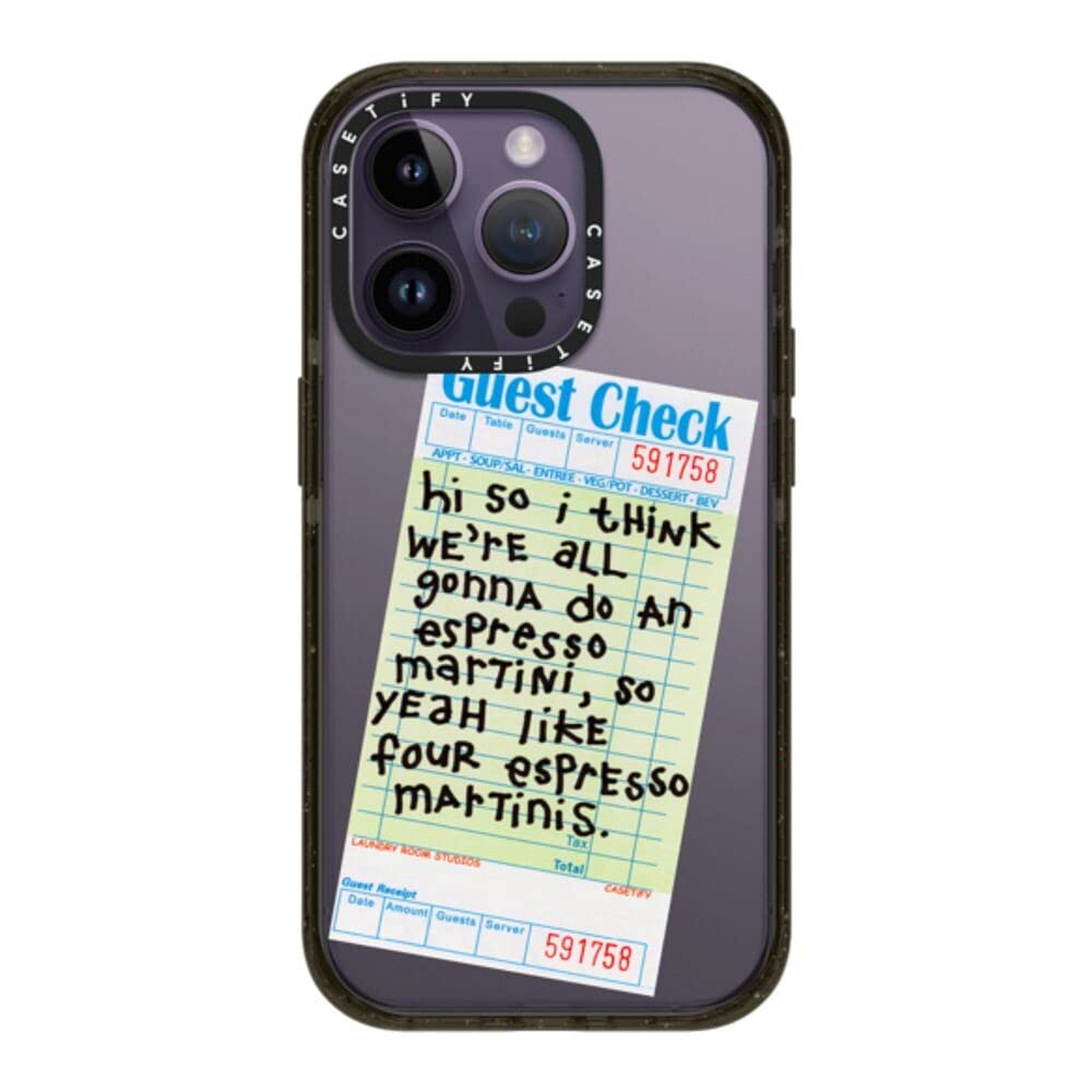 Amazon.com: CASETiFY Impact iPhone 14 Pro Case [4X Military Grade Drop  Tested / 8.2ft Drop Protection] - The Espresso Martini Case - Clear Black :  Cell Phones & Accessories