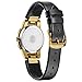 Citizen Ladies Eco-Drive Modern Axiom Watch, Black Leather Strap, Black Dial, 2 Hand, Date (Model: GA1052-04E)