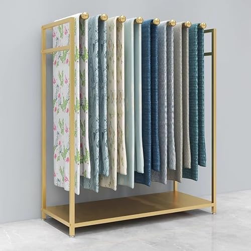 Space-Saving Quilt and Fabric Display Stand with Detachable Swivel Bar - Ideal for Retail and Home Organization, Versatile Storage Solution for Crafts and Decor