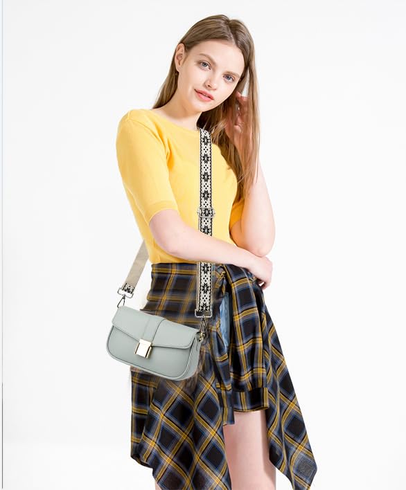 Crossbody Straps for Purses Silver Hardware Purse Strap Wide Shoulder Strap Adjustable Replacement4