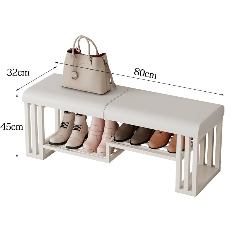 Banc à chaussures d'entrée compact pour libérer l'espace au sol avec assise confort - 5