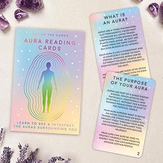 100 Aura Cards - Start Seeing & Reading Auras. Knowledge and Activities to teach you about auras.