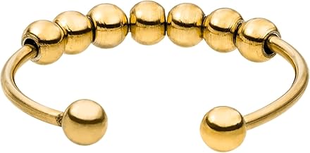 Purelei® Shade Anxiety Ring - Fidget – Damenring aus langlebigem Edelstahl – Wasserfeste Ringe – in verstellbaren Größen erhältlich von 50-66 - Damenschmuck