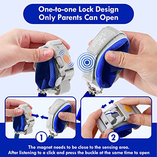 Lehoo Castle Baby Reins for Walking 1.5M Toddler Reins for Kids with Induction Lock Anti Lost Wrist Link Wrist Reins - Image 4