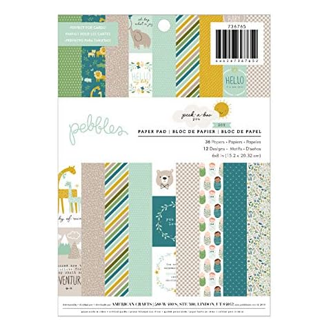 Pebbles PEEK-A-Boo 6X8 Boy Paper Pad Cover