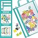 12 Pack Mesh Zipper Pouch Bags, Toy Storage Bags, Zipper Pouches for Organizing, A4 Double-Layer Nylon Mesh Bag with Handle for Puzzle, Board Game, Blocks Storage.Color