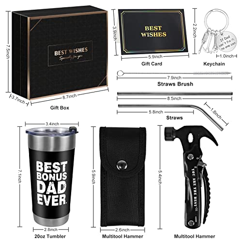 Nktolee Gifts For Dad : Best Bonus Dad Gifts For Father In Law - Fathers Day Birthday Gifts From Daughter Son In Law - Christmas Gifts For Dad, Husband, Men - Funny Step Day Birthday Present Ideas #TOP1