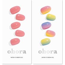 ohora Semi Cured Gel Nail Set of 2 N Cream Glow & N Pastel - Professional Salon-Quality Nail Care