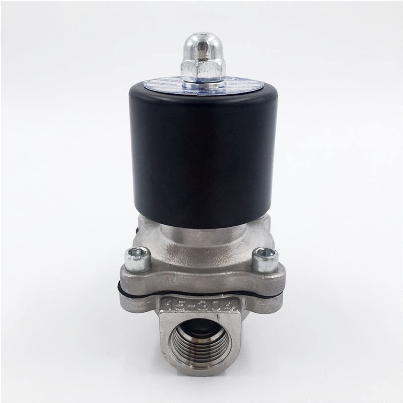 TREDSWQCV Electric Solenoid Valve Water Air N/C 2 Way AC 220V 2W025-08 Stainless Steel Body DC12V 24V AC110V 1Pcs(110V AC)