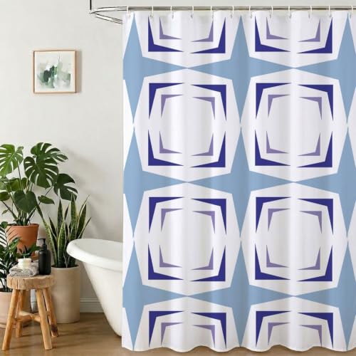 Rideau de douche en tissu polyester de qualité supérieure lavable en machine - 2