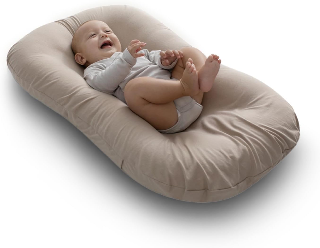 Jorunb Baby Nest for Newborn, 0-12 Month Baby Nest Cover with 100% Cotton Muslin Cover, Portable Nest Sleeper Cover for Infant, Breathable & Natural Infant Lounger(01)