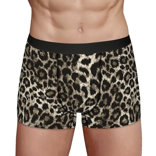 Men's Underwear Leopard Cheetah Print Boxer Briefs Breathable Comfortable3