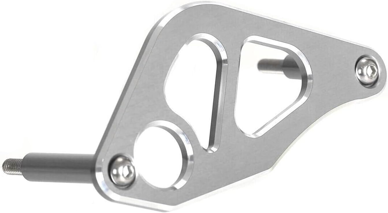 Rear Brake Caliper Guard Protect Cover Compatible with XR 650R XR650R 2000-2007 CR125 CR250R 1997-2001(Silver)