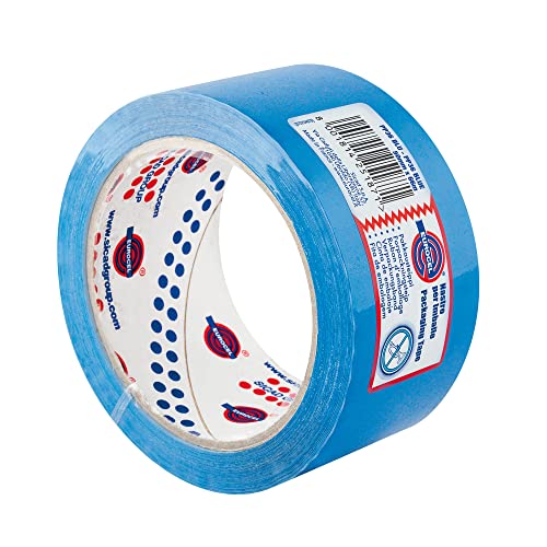 Ruban adhésif coloré Eurocel bleu 6114366 pour fermeture de colis