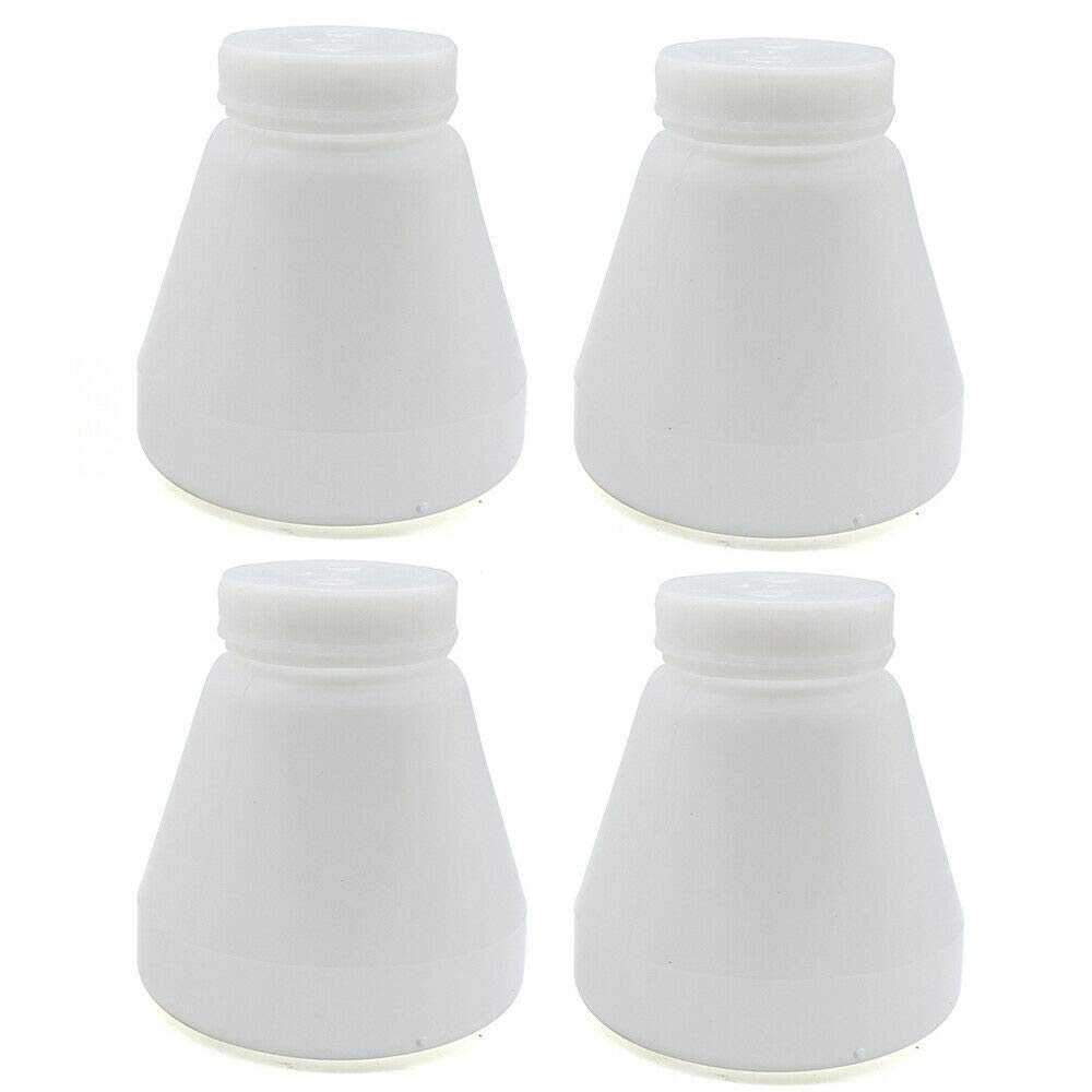 4PCS Bottles Hopper Cup, PC02/PC03 Plastic Durable Electrostatic Sprayer Hopper Cups for Powder Paint Coating System