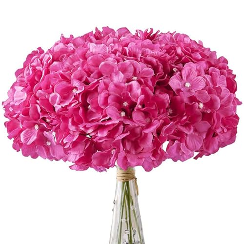 Fleurs d'hortensia artificielles | Bouquet de mariée de 20 pièces pour cérémonie