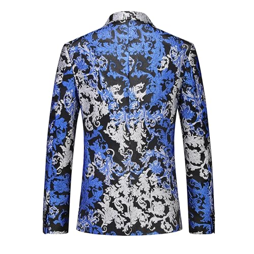 MOGU Men's Slim Fit Floral Suit Jacket – Stylish Sport Coat Blazer Tuxedo for Prom, Party, Wedding, or Casual Outfits4