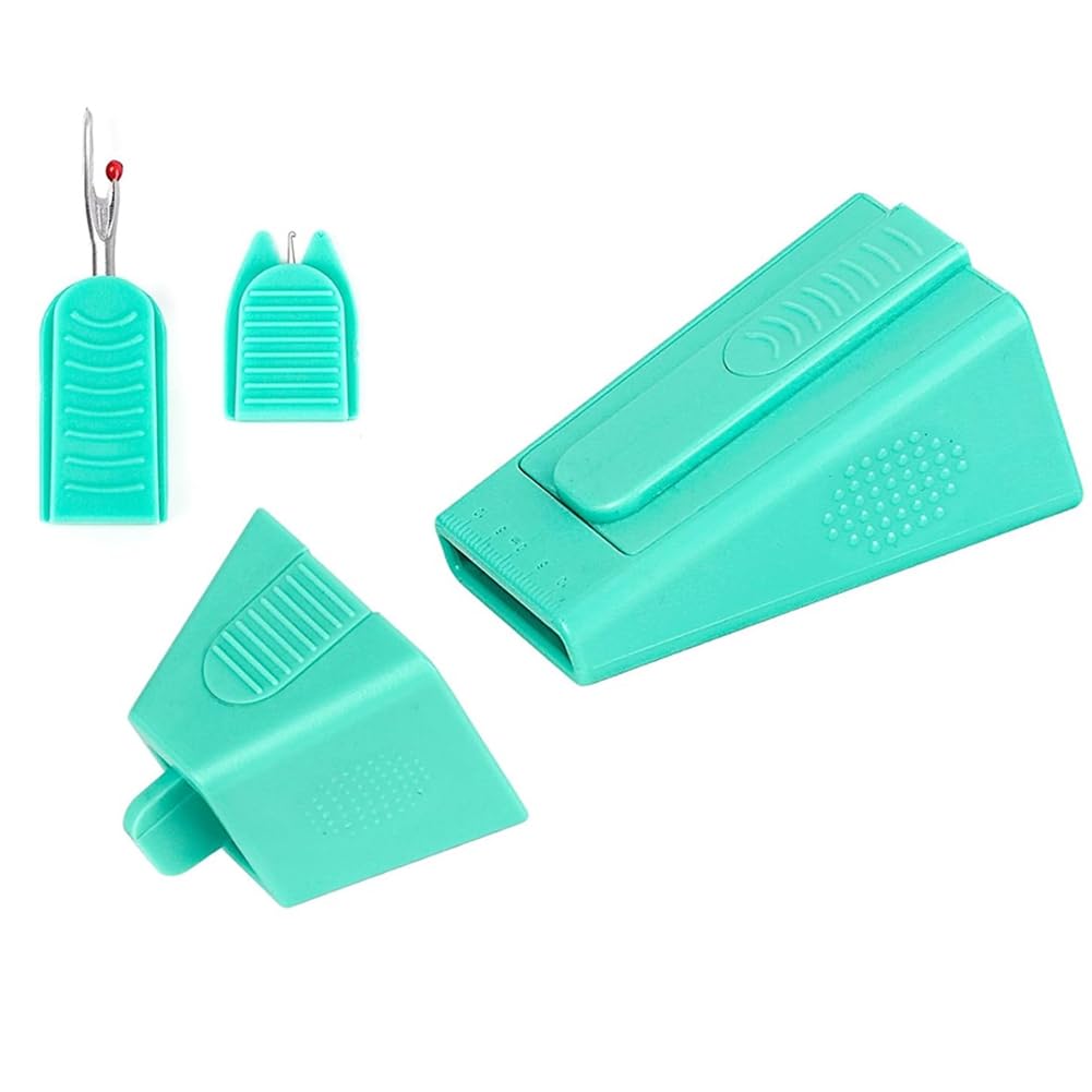 UDSKNV[KSL DIY Sewing Supplies Fabric Tube Maker for Jelly Rolls and Rugs with Threader& Seam Ripper