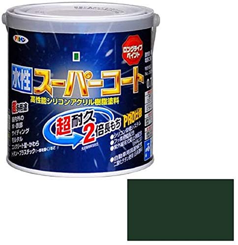 アサヒペン ペンキ 水性スーパーコート 水性多用途 ヘリテージグリーン 0.7L