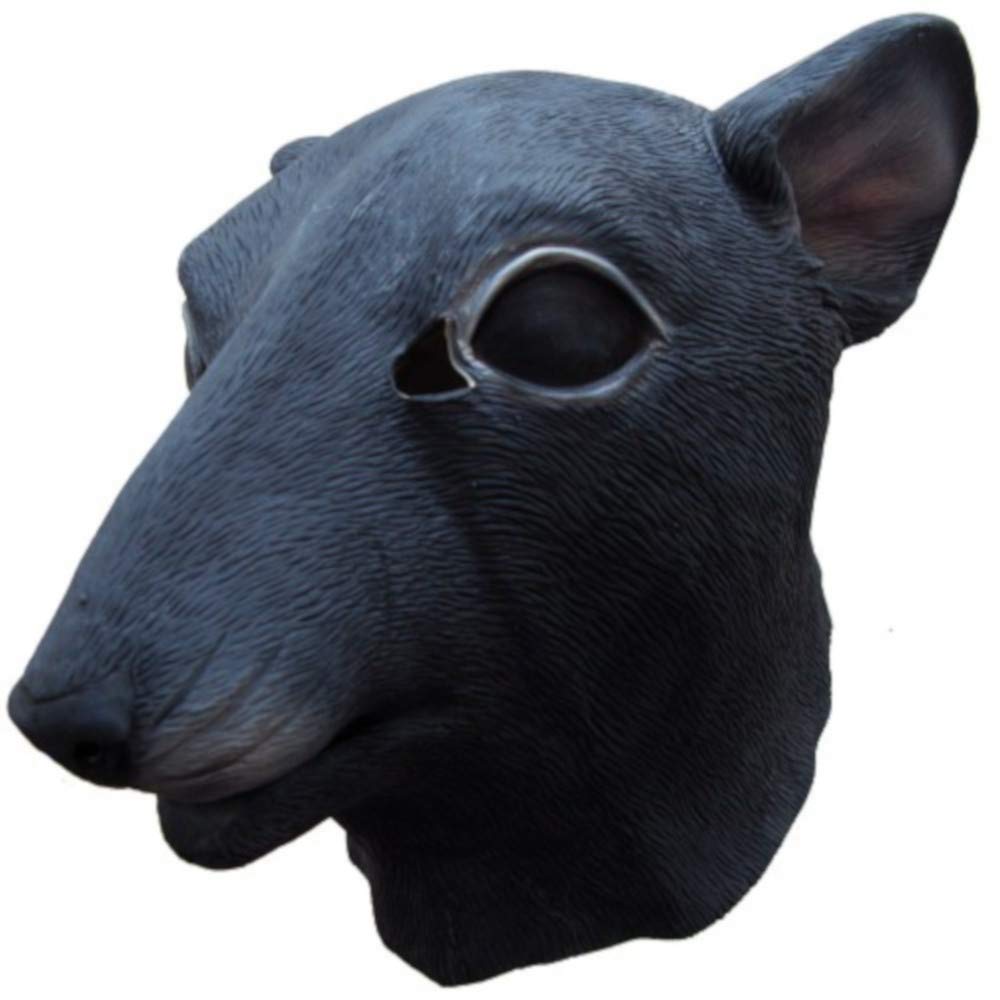 B-Creative Latex Full Head Overhead Animal Cosplay Masquerade Fancy Dress Up Carnival Mask (Rat Mask)