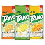 Tang Instant Drink Mix Orange, Lemon and Mango, - each 500 grams (17.6 oz)