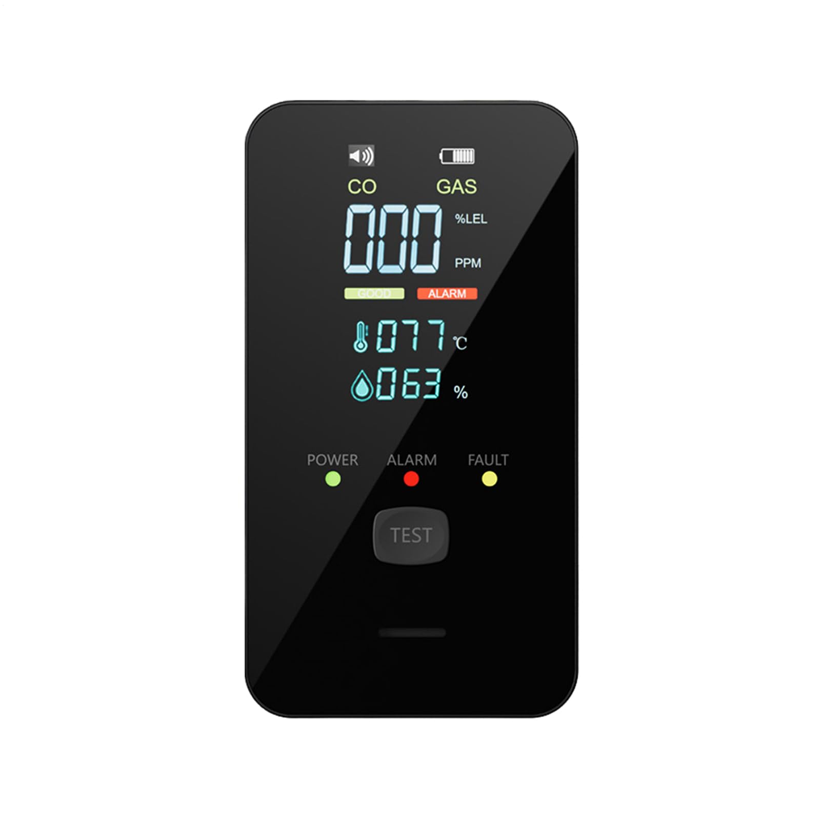 Kohlenmonoxid Melder 4-in-1 Steckdosen-Digitalmessgerät