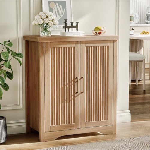 Memobarco Fluted Buffet Cabinet with Storage Accent Sideboard,Modern Credenza with