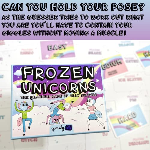 Frozen Unicorns: The Hilarant Pocket Size Party Game of Silly Statues. Le Jeu Familial Rapide à Apprendre Qui Fait Rire Les Enfants et Les Adultes.