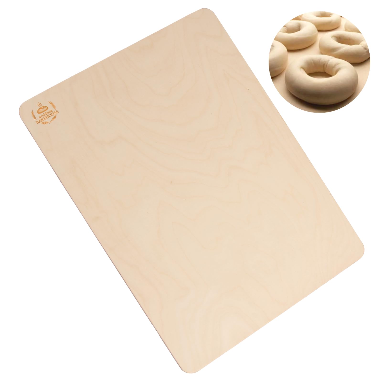 Wood Proofing Board, 18 x 26 Inch, Thickened 7-Ply Birch Plywood – Bread Proofing Board for Bagels, Bread, Pretzels, and Pizza, Suitable for Home and Commercial Baking Use