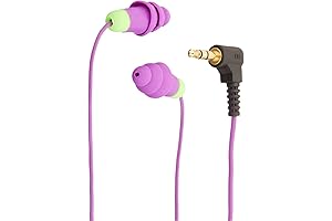 Quiet Rest with Plugfones Basic Earplug-Earbud Hybrid Noise Reduction Earphones