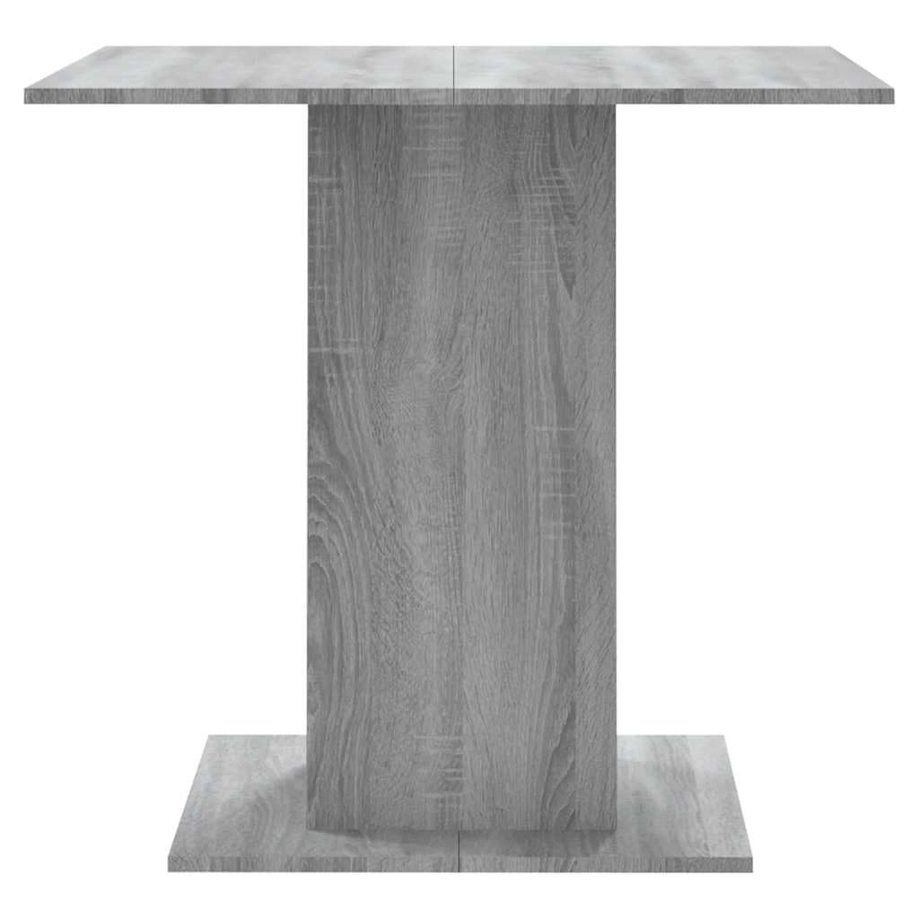 Tavolo Da Pranzo Quadrato 80 Cm Legno Di Ingegneria Sonoma Grigio