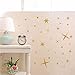TOARTi DCTOP Sparkle Star Wall Decal Gold Stars Wall Stickers Removable Vinyl Wall Stickers for Kids Rooms Decor Gold Wall Decal for Stars Home Decoration,Gold