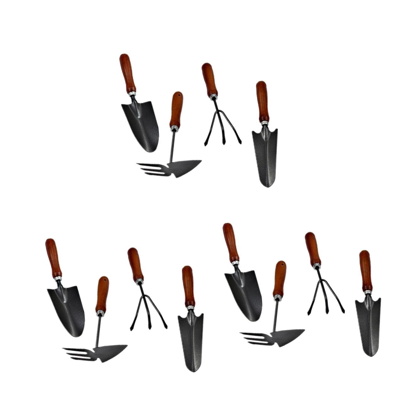 3 Ensembles Outils De Jardinage Mini avec Manche Ensemble De Truelles Épaissi pour Amateurs De Jardinage pour Transplanter Et Fleurs Et Légumes 4 Pièces * 3