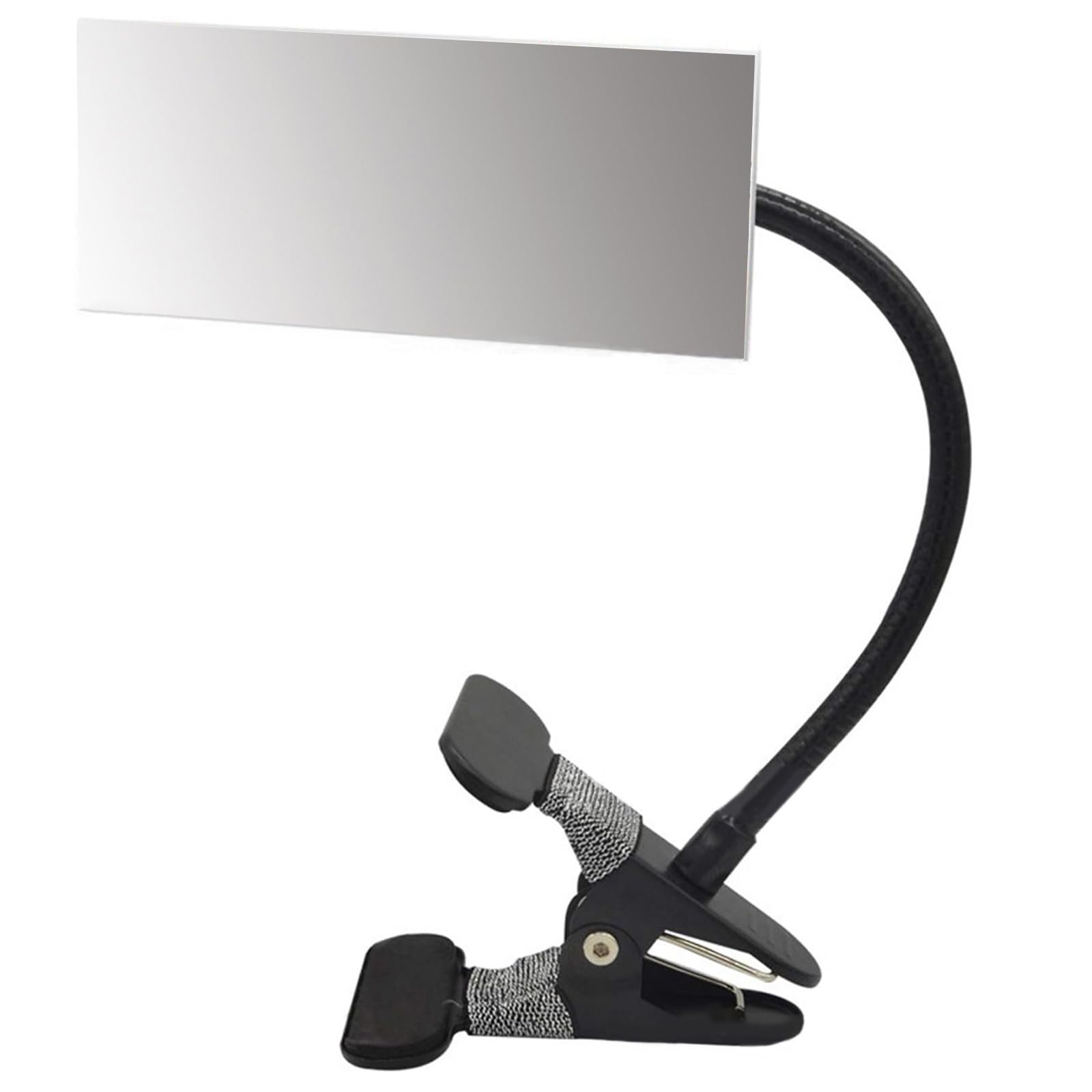 Tsophreniq Square Multipurpose Flexible Clip On Rectangle/Round Security Mirrored For Desk Cubicles Rear View And Awareness Adjustable Mirrored