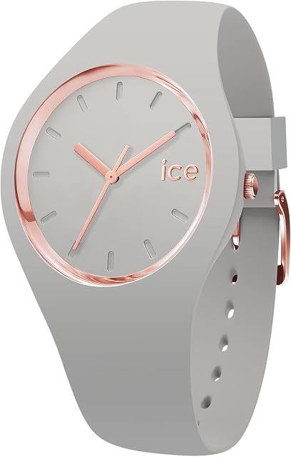 Ice-Watch - Ice Glam Pastel Wind  szary zegarek damski z silikonowym paskiem