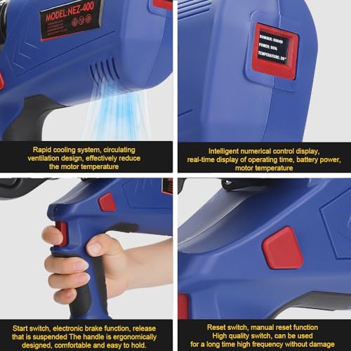 aienvh Ferramenta de Crimpagem de Cabo Hidráulico Elétrico de 12 Toneladas, com Visor Digital, Adequ