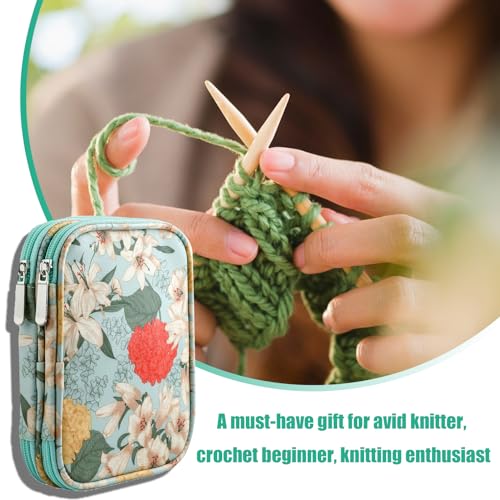 GRVICH Crochet Hooks Case, Crochet Bag, Knitting Needle Case - Image 4