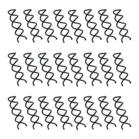 Aoyoho 50 Pack hair spin pin Spiral Bobby Hair Pins Spin Pins Non-Scratch Round Tips Twist Screw Hair Pins Cover