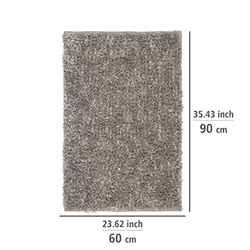 WENKO Badematte Lanas, nachhaltiger Badteppich hergestellt aus recycelten PET Flaschen in Schafswoll-Optik mit… – Bild 5