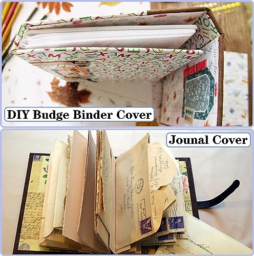 Book Cover Guide, 5-in-1 Bookbinding Kit, Stainless Book Binding Kits for Journal, Album, Planner, Calendar - Pastel Turquoise