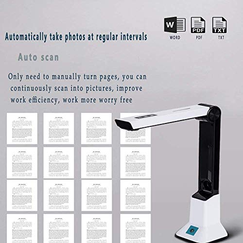 image for POEO Document Camera for Teachers, 8MP High Definition Book Scanner wi