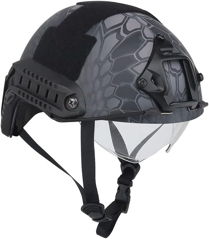 Outdoor Airsoft Shooting Head Protection Gear Simple Version MH Fast Tactical Helmet with Goggles