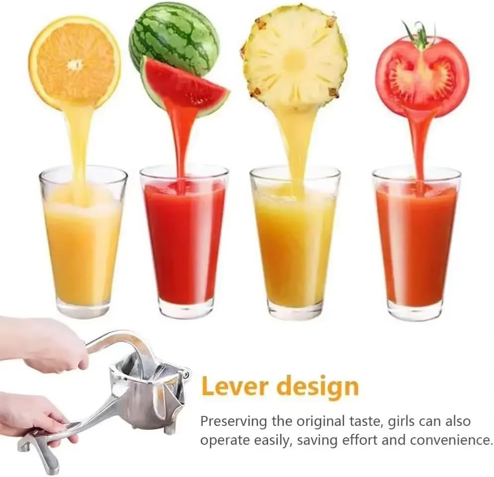 Hand Juicer Squeezer- Aluminum Manual Press Juice, The 2026 Manual Press Type Features Ergonomic Handle, Pressing Oranges Limes Grapefruits Other Fruits It's an easy-to-clean kitchen tool (1pcs*500g)