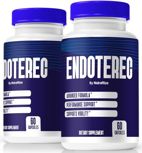 (2 Pack) Endoterec Pills, Official Cutting-Edge Formula for Maximum Male Performance, All Natural Support Supplement to Boost Confidence and Wellness, Endo Terec for Men Reviews (120 Capsules)